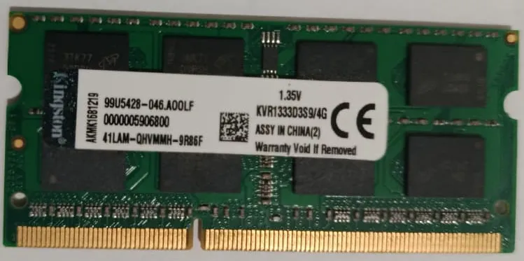 Memoria RAM KINGSTON - 4GB - DDR3L - 1333MHz